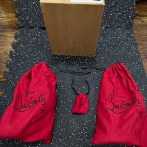 Christian Louboutin Aketi 100 Veau Velours Black wedge shoes in size 38